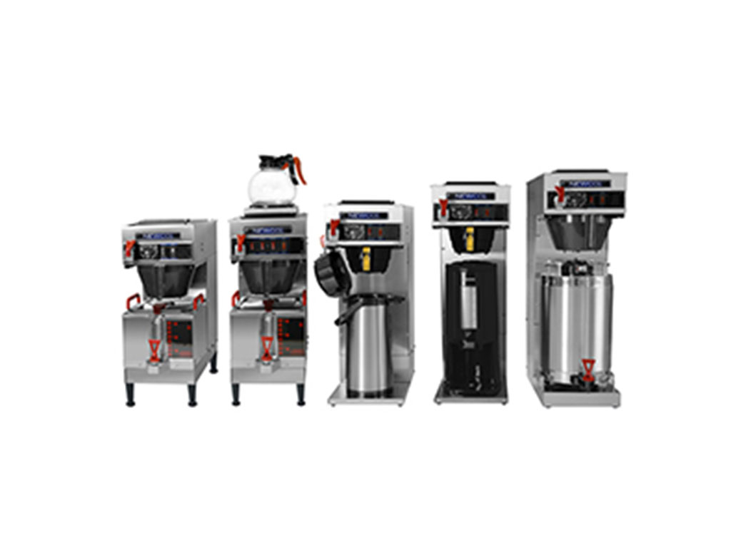 Commercial coffee brewers and accessories