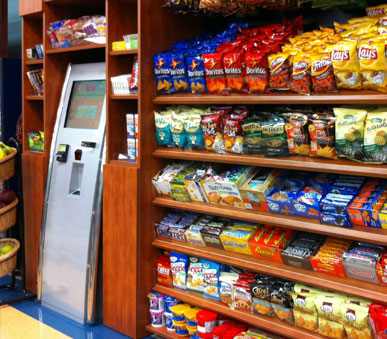 Our micro-markets have a variety of snacks, drinks and meals