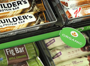 Our micro-markets offer organic snacks and beverages